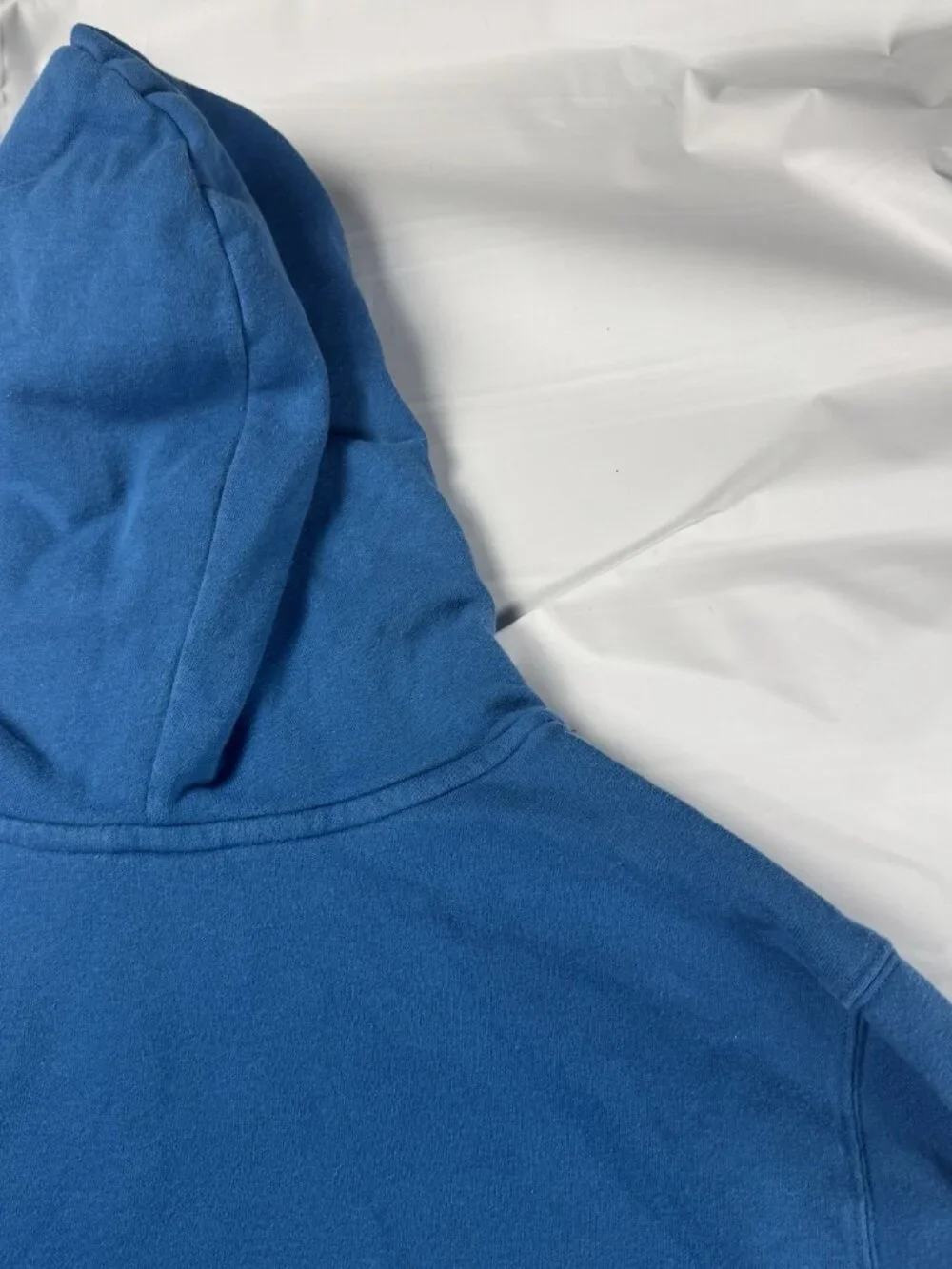 The North Face Mens L Blue Half Dome Big Logo Pullover Sweatshirt Hoodie